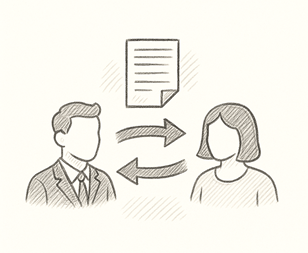 Ilustracja obiegu informacji